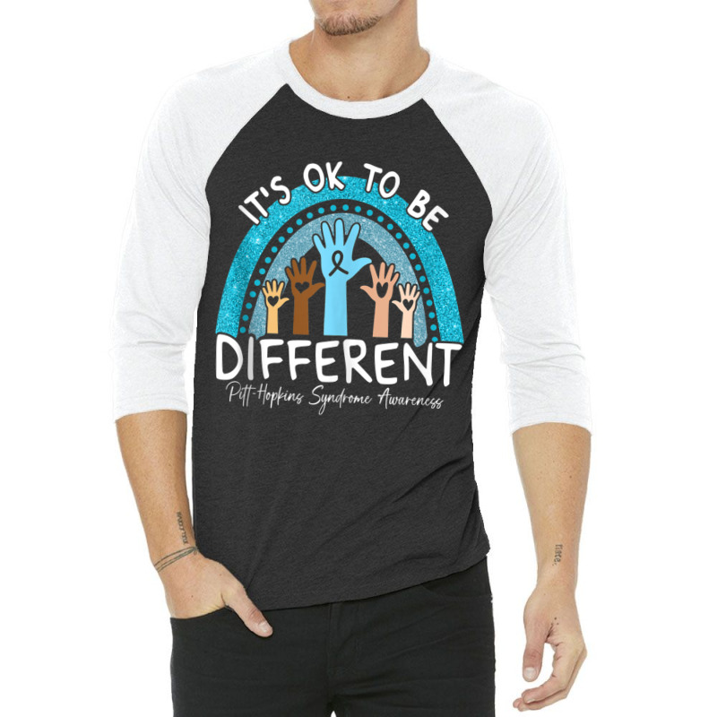 It's Ok To Be Different Pitt Hopkins Syndrome Awareness Tank Top 3/4 Sleeve Shirt | Artistshot