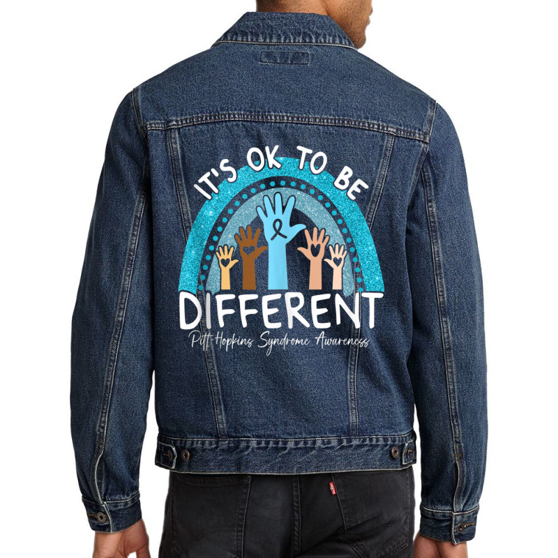 It's Ok To Be Different Pitt Hopkins Syndrome Awareness Tank Top Men Denim Jacket | Artistshot