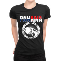 Panama Table Tennis Lovers   Panamanian Ping Pong Supporter Tank Top Ladies Fitted T-shirt | Artistshot