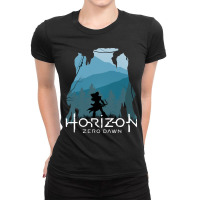 Aloy Fight Horizon Art Zero Dawn Forbidden West Game Ladies Fitted T-shirt | Artistshot