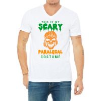 This Is My Scary Paralegal Costume V-neck Tee | Artistshot