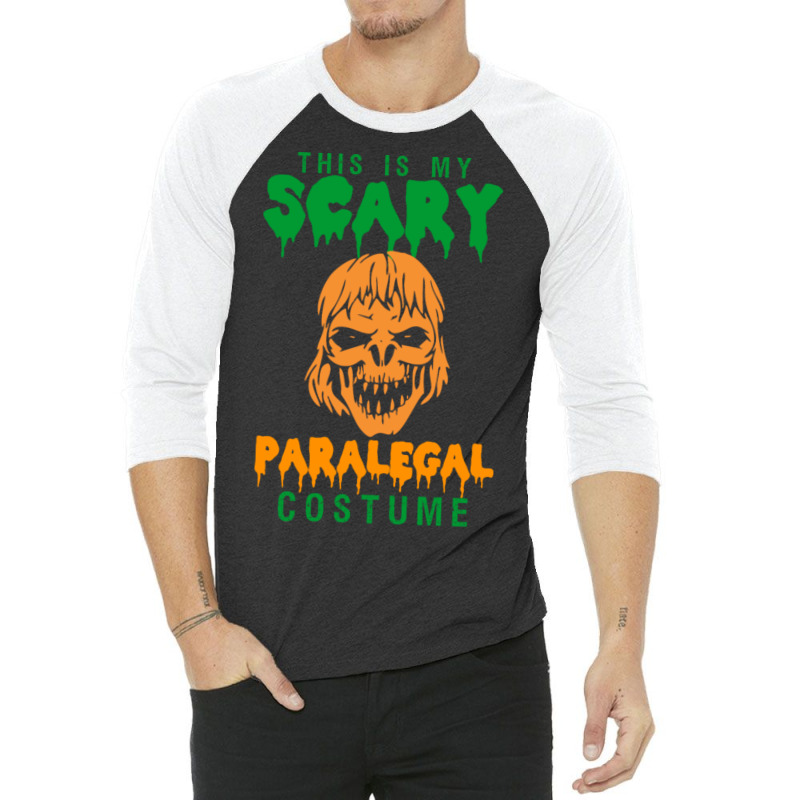 This Is My Scary Paralegal Costume 3/4 Sleeve Shirt | Artistshot