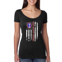 Womens 442nd Infantry Regiment Veteran Usa Flag Veterans Day Xmas V Ne Women's Triblend Scoop T-shirt | Artistshot