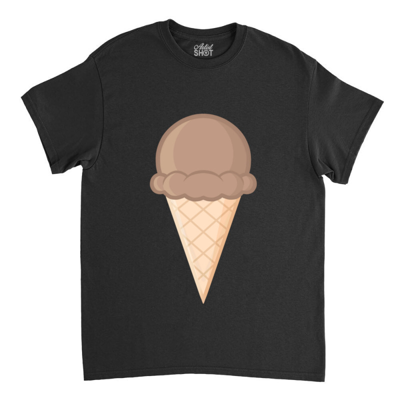 Chocolate Ice Cream Cone Classic T-shirt by JOEGARZA | Artistshot