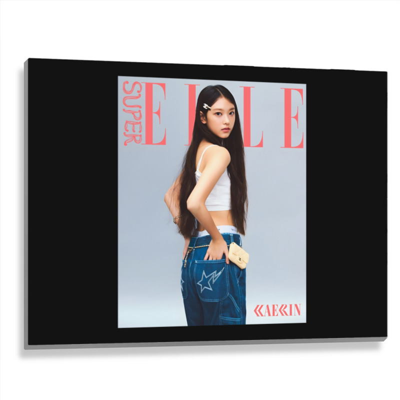 Newjeans Haerin X Elle Metal Print Horizontal | Artistshot