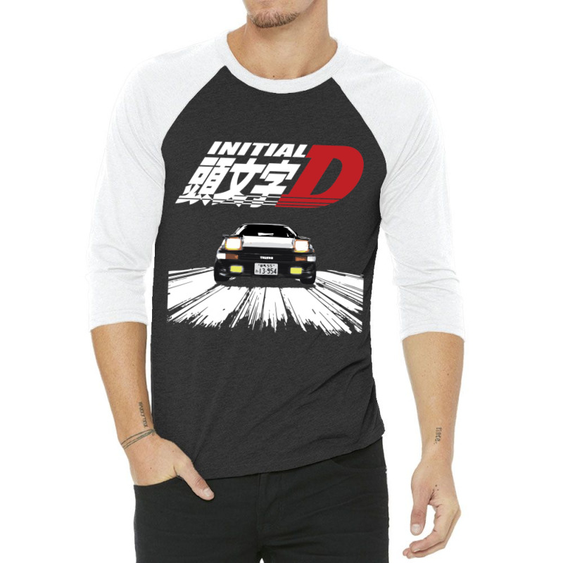 Initial D   Ae86 Chase 3/4 Sleeve Shirt by cm-arts | Artistshot