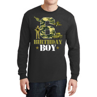 Kids 6th Birthday Military Themed Camo Boys 6 Yrs Old Soldier Long Sleeve Shirts | Artistshot