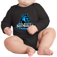 Cal State San Marcos Cougars Long Sleeve Baby Bodysuit | Artistshot