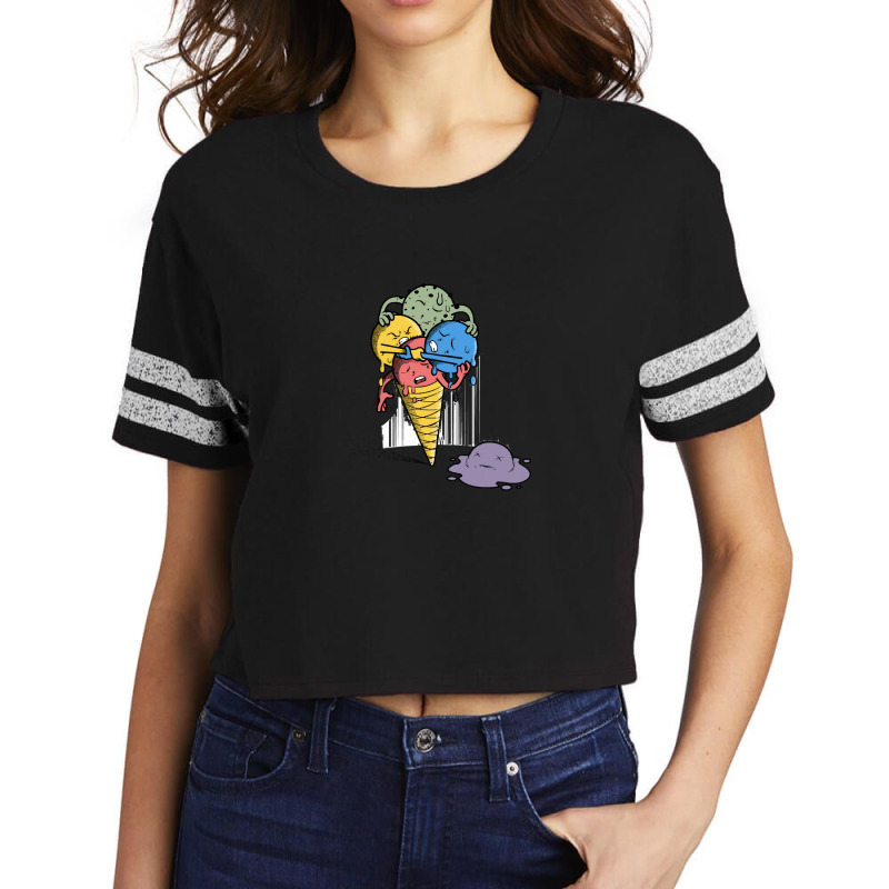 Ice Cream Fatality Scorecard Crop Tee by JanisIda | Artistshot