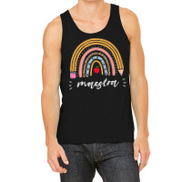 Maestra Bilingual Leopard Rainbow Regalos Spanish Teacher Tank Top | Artistshot