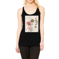 Minimal Nature Line Art  Abstract Flowers Graphic Racerback Tank | Artistshot