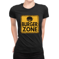 Burger Zone Vintage Rusty Ladies Fitted T-shirt | Artistshot