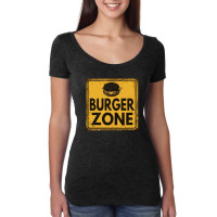 Burger Zone Vintage Rusty Women's Triblend Scoop T-shirt | Artistshot