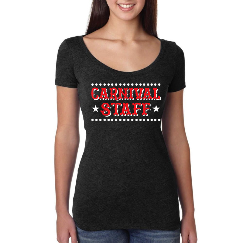 Carnival Staff Circus Event Security Circus Ringmaster Women's Triblend Scoop T-shirt by MaraRojas | Artistshot