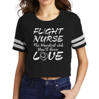 Flight Nurse Apparel - Awesome Cute Nurses Design Scorecard Crop Tee | Artistshot