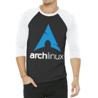 Dark Color Arch Linux 3/4 Sleeve Shirt | Artistshot