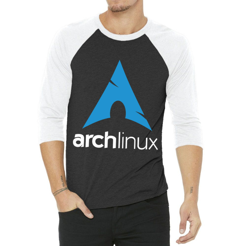 Dark Color Arch Linux 3/4 Sleeve Shirt by cm-arts | Artistshot