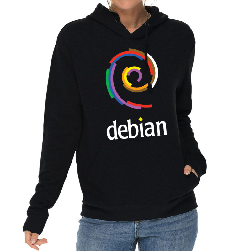 Dark Color Debian Linux Lightweight Hoodie by cm-arts | Artistshot