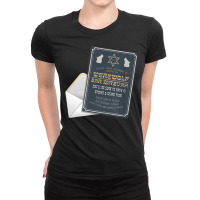 Bar Mitzvah Invitation Novelty Design T Shirt Ladies Fitted T-shirt | Artistshot