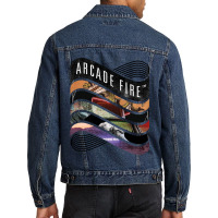 Arcade   Discography Men Denim Jacket | Artistshot