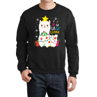 Funny Llama Fa La La Christmas Ornament Decors Crewneck Sweatshirt | Artistshot