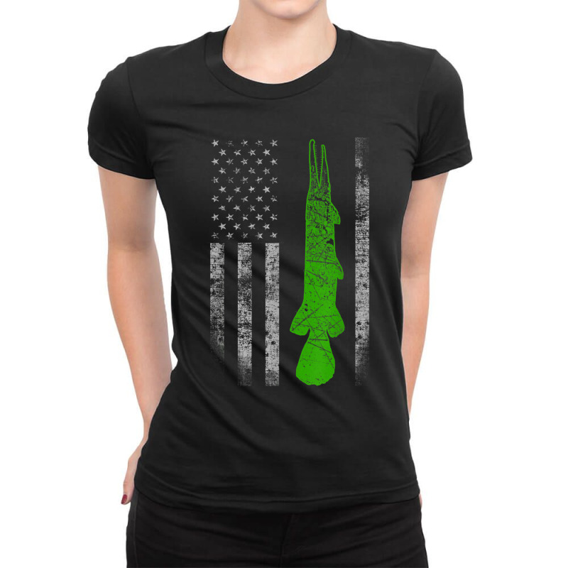 Alligator Gar Flag Alligator Gar Fishing Ladies Fitted T-Shirt by SorenKim | Artistshot