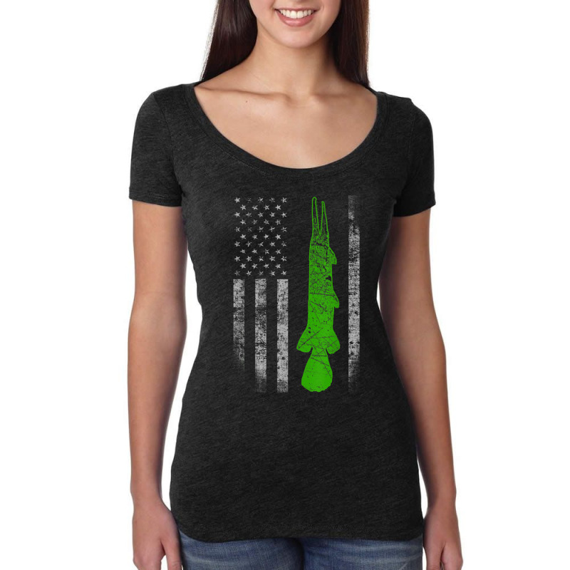 Alligator Gar Flag Alligator Gar Fishing Women's Triblend Scoop T-shirt by SorenKim | Artistshot