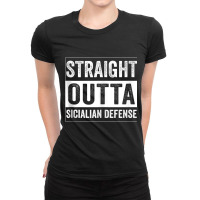 Retro Chess Openings The Sicilian Defense Chessplayer Tank Top Ladies Fitted T-shirt | Artistshot