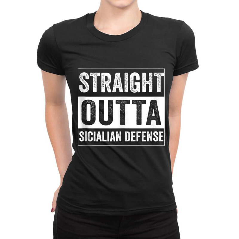 Retro Chess Openings The Sicilian Defense Chessplayer Tank Top Ladies Fitted T-Shirt by cm-arts | Artistshot