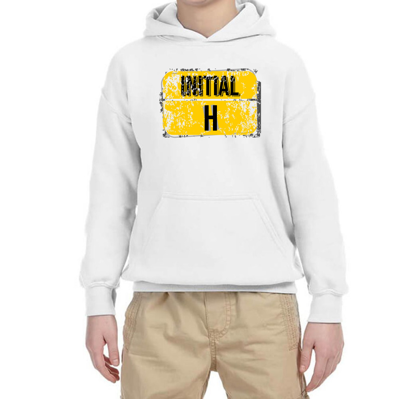 For Initials Or First Letters Of Names Starting With The Letter H Youth Hoodie | Artistshot