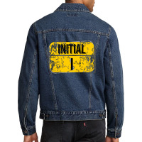 For Initials Or First Letters Of Names Starting With The Letter I Men Denim Jacket | Artistshot