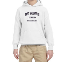 East Greenwich Rhode Island Ri Vintage State Athletic Style Sweatshirt Youth Hoodie | Artistshot