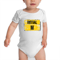 For Initials Or First Letters Of Names Starting With The Letter M Baby Bodysuit | Artistshot