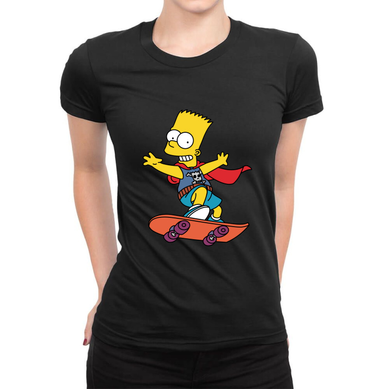 The Simpson Brat Ladies Fitted T-Shirt by cm-arts | Artistshot