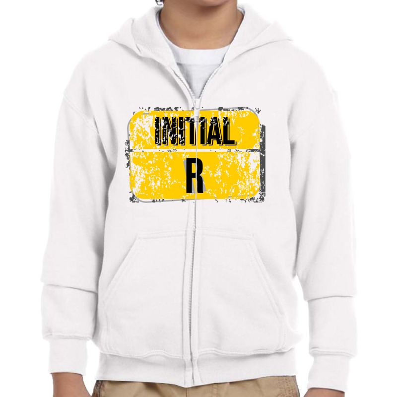 For Initials Or First Letters Of Names Starting With The Letter R Youth Zipper Hoodie | Artistshot