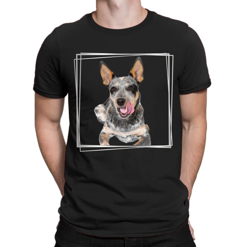 My Blue Heeler Australian Cattle Dog Silver T-Shirt by cm-arts | Artistshot