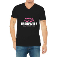 Ironwife Tri Ironsherpa Triathlon Sherpa Inspired Design. Haul Cheer K V-neck Tee | Artistshot