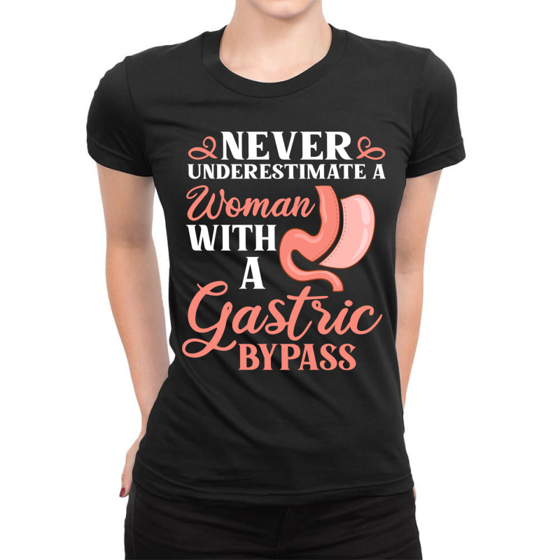 Bariatric Surgery Gastric Bypass Recovery Sleeve Diet Long Sleeve T Sh Ladies Fitted T-Shirt by cm-arts | Artistshot