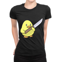 Duck With A Sword Ladies Fitted T-shirt | Artistshot