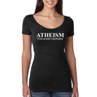 Atheism A Non Prophet Organization  Fun Atheist Women's Triblend Scoop T-shirt | Artistshot