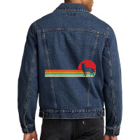 Retro Heeler Dog Lover Gift  Australian Cattle Dogs  Red Heeler, Blue  Men Denim Jacket | Artistshot