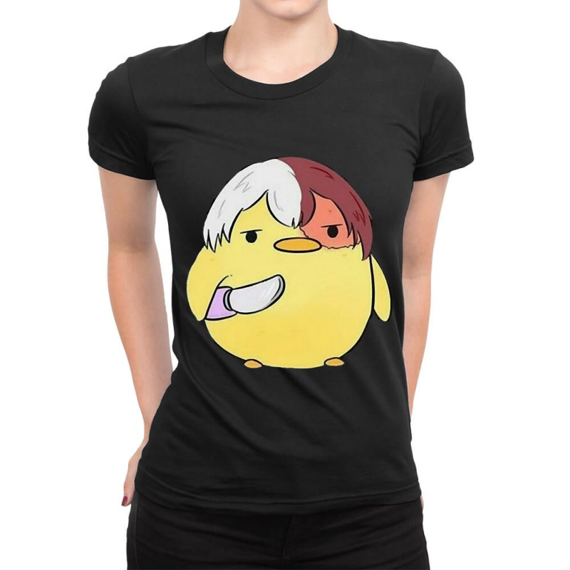 Duck With A Sword                (5) Ladies Fitted T-Shirt by cm-arts | Artistshot