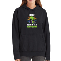 Brodie - Born To Be A Bookworm - Personalized Vintage Hoodie | Artistshot