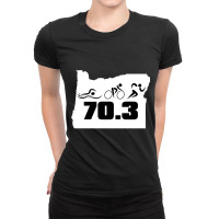 Oregon Triathlon Ladies Fitted T-shirt | Artistshot