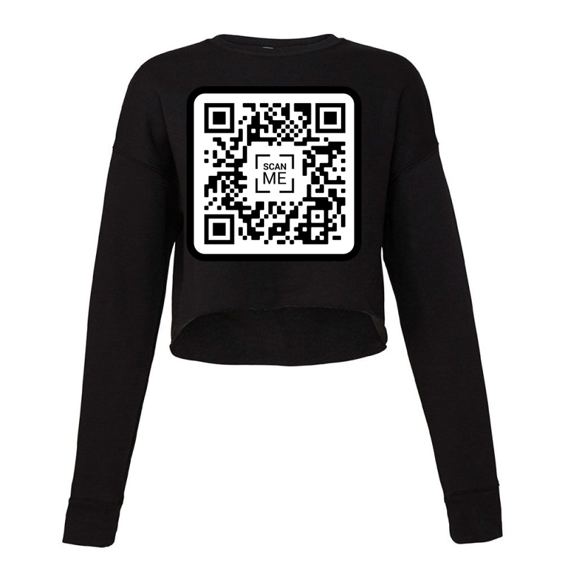 Xvideos Qr Code Cropped Sweater by cm-arts | Artistshot