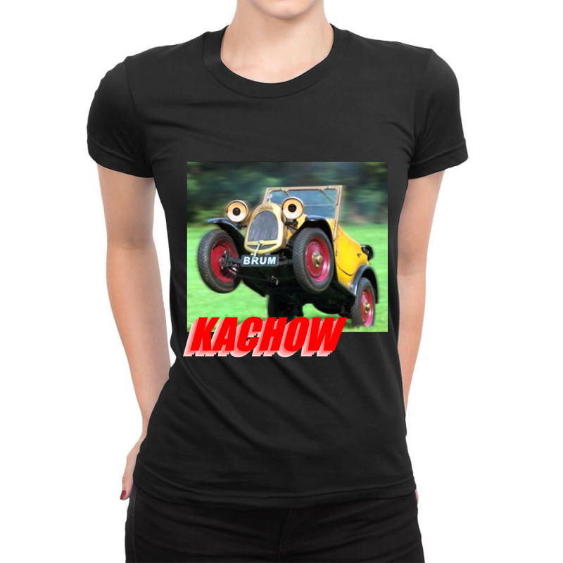 Kachow Ladies Fitted T-Shirt by cm-arts | Artistshot