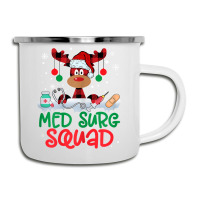 Womens Red Plaid Reindeer Santa Hat Med Surg Squad Nurse Christmas T S Camper Cup | Artistshot