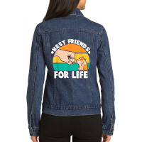 Best Friends For Life Hamster Funny Tee For Hamsters Lovers Ladies Denim Jacket | Artistshot