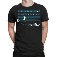 Cat Music Notes Kitty Musician Composer Instrumentalist T-shirt | Artistshot