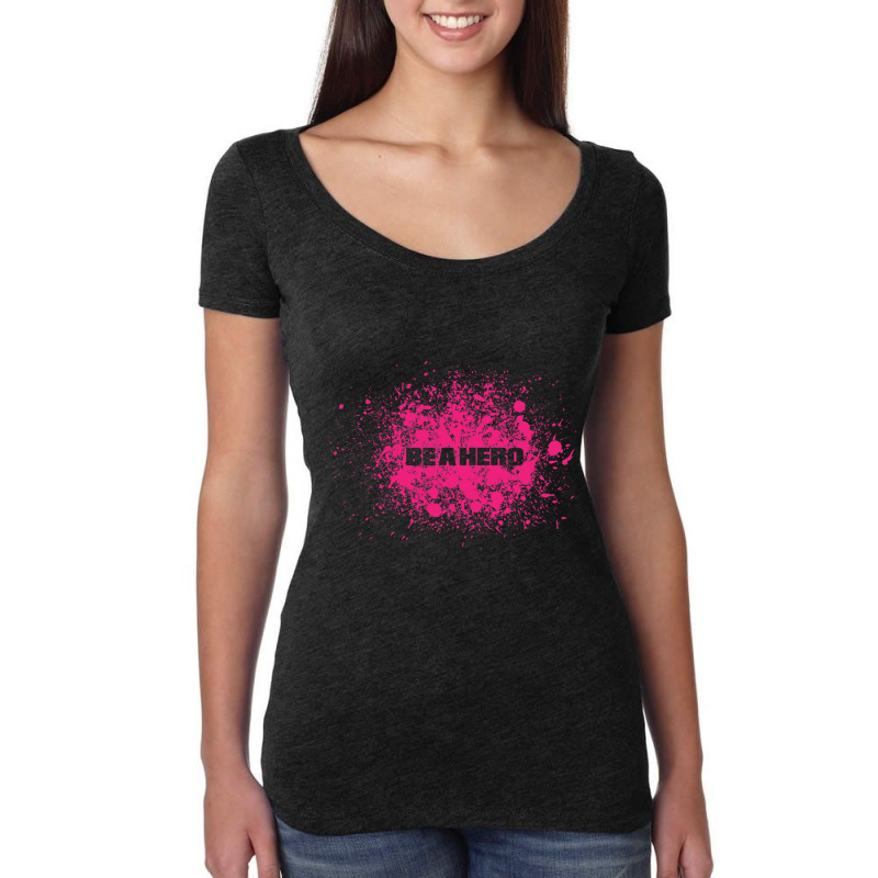 Be A Hero Women's Triblend Scoop T-shirt by cm-arts | Artistshot